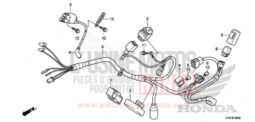 KABELBAUM (CRF110FD/E/H/J) CRF110FD de 2013